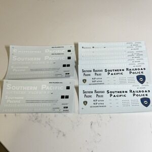 Lot Decal‎ Sets MODEL RAILROAD Microscale Sealed Vintage Southern Pacific Police